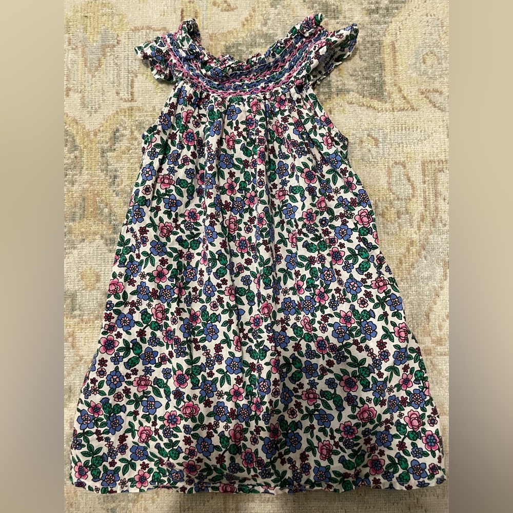 EUC! BANJANAN floral cotton dress. Size 2.